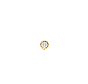 Christina Jewelry & Watches Single Diamond LG charm i förgyllt silver